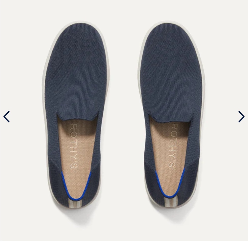 Rothy’s Navy Original slip on sneaker size 7